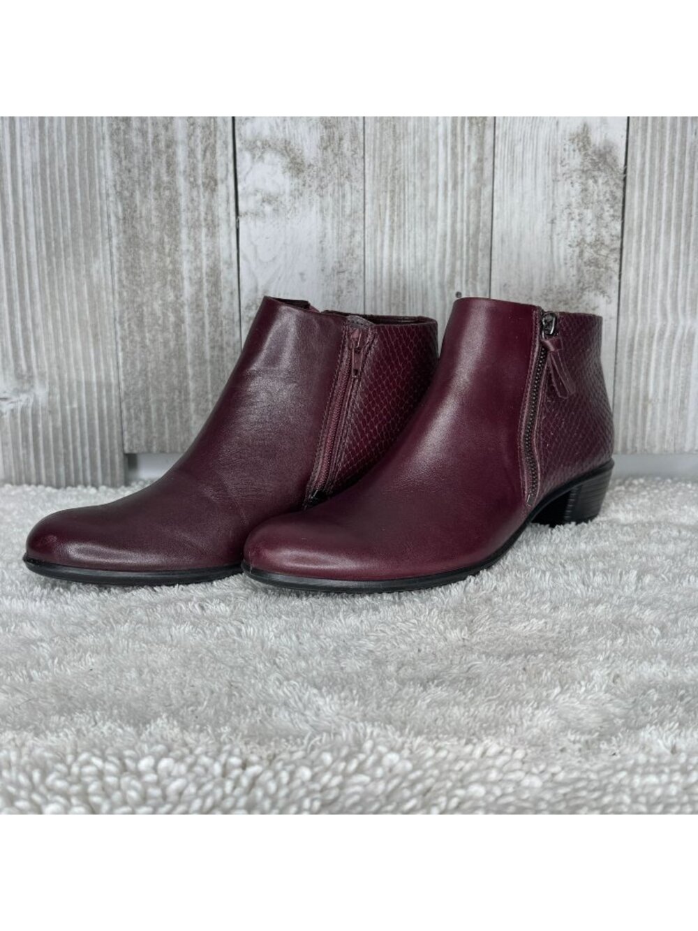 ECCO Touch 35 Ankle Boots Size 7.5 / 38 NEW